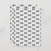 Carte De Remerciements Femme classique avec un chariot à cheval COULEUR P (Devant / Derrière)