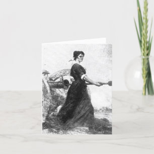 Carte De Remerciements Femme de la révolution