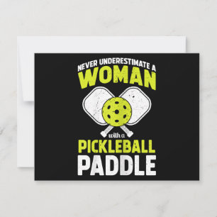 Carte De Remerciements Femme de Pickleball Cadeau amusant pour joueur de
