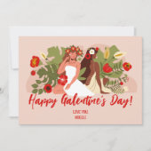 Carte De Remerciements Femmes Amis Soeurs de la Saint-Galentin (Devant)