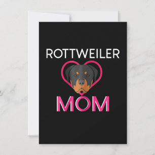 Carte De Remerciements Femmes Rottweiler Maman