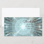 Carte De Remerciements Fenêtre de la cathédrale de Noël (Devant / Derrière)