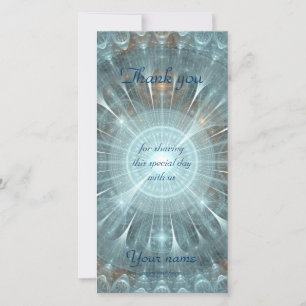 Carte De Remerciements Fenêtre de la cathédrale de Noël