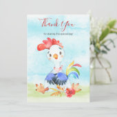 Carte De Remerciements Ferme à costumes d'eau (Debout devant)