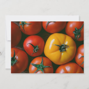 Carte De Remerciements Fermes   Tomates rouges et jaunes brillantes