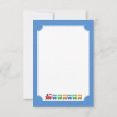 Carte de remerciements ferroviaire (Dos)