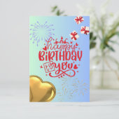 Carte De Remerciements Festive (Debout devant)