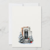 Carte De Remerciements Festive Winter Front Door We have Moved Card (Dos)