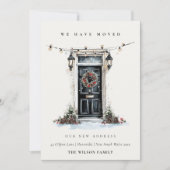 Carte De Remerciements Festive Winter Front Door We have Moved Card (Devant)