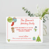 Carte De Remerciements Fête (Debout devant)