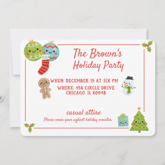 Carte De Remerciements Fête (Devant)