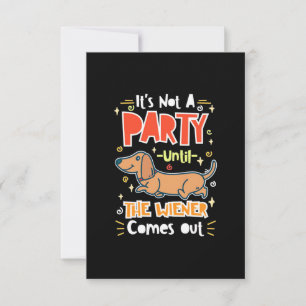 Carte De Remerciements Fête avec mes dachshunds