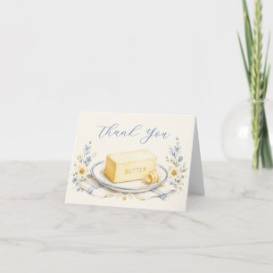 Carte De Remerciements Fête bébé papillon de beurre Croyez-Le