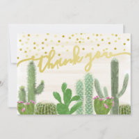 Fête Cactus Bohème Remerciements pour Enterrement