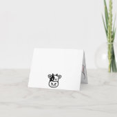 Carte De Remerciements Fête d'anniversaire adorable et moderne pour enfan (Dos)