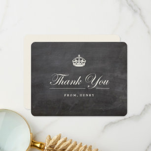 Carte De Remerciements Fête d'anniversaire adulte Keep Calm Vintage Table