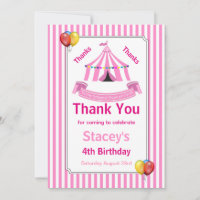 Fête d'anniversaire cirque rose