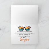 Carte De Remerciements Fête d'anniversaire de 2 ans Two Cool Boy (Intérieur)