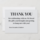 Carte De Remerciements Fête d'anniversaire de basket-ball, Joueur de bask (Dos)