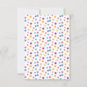 Carte De Remerciements Fête d'anniversaire de chaton mignon Confetti Arc- (Dos)