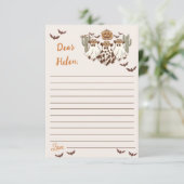 Carte De Remerciements Fête d'anniversaire de cow-boy Halloween occidenta (Debout devant)