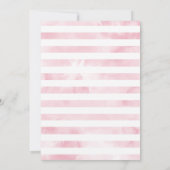 Carte De Remerciements Fête d'anniversaire de fille avec glace rose (Dos)