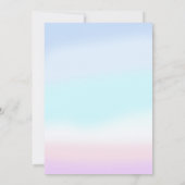 Carte De Remerciements Fête d'anniversaire de la fille Mermaid (Dos)