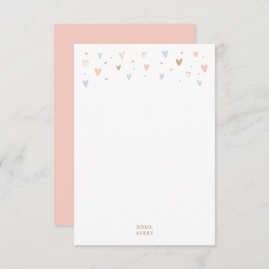 Carte De Remerciements Fête d'anniversaire de la princesse (Devant / Derrière)