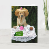 Carte De Remerciements Fête d'anniversaire de Maddi dans le jardin-2 (Devant)