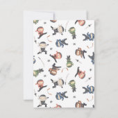 Carte De Remerciements Fête d'anniversaire des enfants Ninja Warrior mign (Dos)