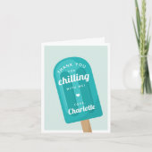 Carte De Remerciements Fête d'anniversaire d'été pour enfants sur le thèm (Devant)