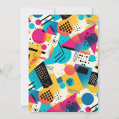 Carte De Remerciements Fête d'anniversaire Disco (Dos)