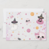 Carte De Remerciements Fête d'anniversaire du Fantôme d'Halloween (Dos)