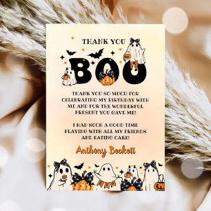 Carte De Remerciements Fête d'anniversaire du Fantôme d'Halloween