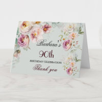 Fête d'anniversaire élégante aquarelle florale 90