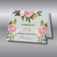 Fête d'anniversaire élégante avec fleurs peintes à