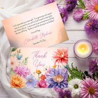 Fête d'anniversaire florale de fleurs d'aster Boho