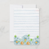 Carte De Remerciements Fête d'anniversaire garçon éléphant mignon  (Dos)