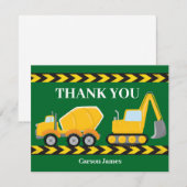 Carte De Remerciements Fête d'anniversaire personnalisée pour enfants ave (Devant / Derrière)