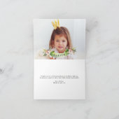 Carte De Remerciements fête d'anniversaire rose floral (Intérieur)