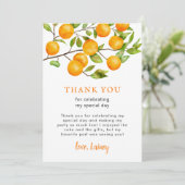 Carte De Remerciements Fête d'anniversaire Rustique Little Cutie (Debout devant)