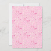 Carte De Remerciements Fête d'anniversaire Shabby Chic à ruban rose (Dos)