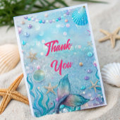 Carte De Remerciements Fête d'anniversaire sous la mer