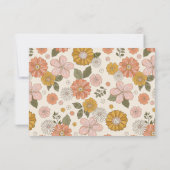 Carte De Remerciements Fête d'anniversaire super Boho Floral (Dos)