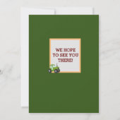 Carte De Remerciements Fête d'anniversaire sur le thème des garçons au tr (Dos)