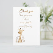 Carte De Remerciements Fête de bébé (Debout devant)