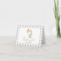 Fête de bébé en vichy beige pour un petit fou