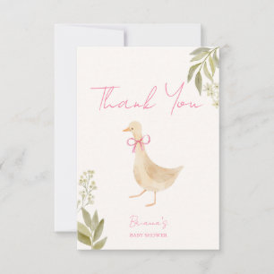 Carte De Remerciements Fête de bébé rimes de nurserie d'oie