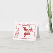 Carte De Remerciements Fête de Bébé Soda Prête à éclore (Devant)