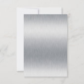 Carte De Remerciements Fête de célibataire noir et blanc (Dos)